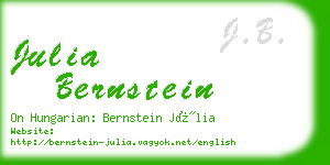 julia bernstein business card